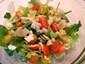 Arugula, tomatoes, and spinach salad
