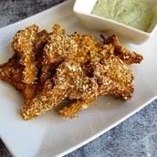 Vegan "Chicken Wings" with Garlic Dip